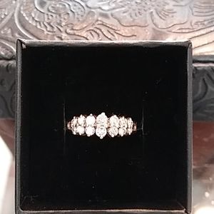 Petite marquise shaped statement ring.